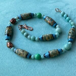18 inch mix of real stone necklace